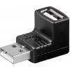 PremiumCord USB redukcia AA, Male/Female 90°