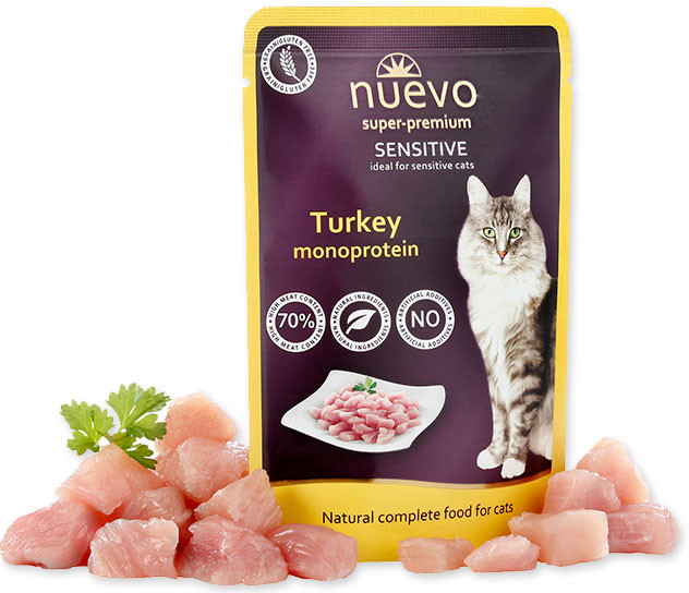 NUEVO cat Adult Sensitive Mono Turkey 85 g