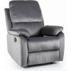 SPENCER 1 VELVET polohovacie kreslo , SIVÁ BLUVEL 14