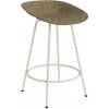 Normann Copenhagen Barová stolička Mat Barstool, 65 cm – morská tráva/krémová oceľ