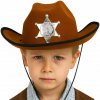 Klobúk kovbojský šerif detský hnedý