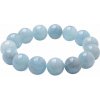 Nefertitis Akvamarín exkluzívny náramok A kvalita korálky 14 mm NF38386 - obvod cca 18 až 22 cm