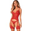 Korzet OBSESSIVE Belovya Corset červená XS/S