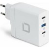 DICOTA Universal PRO - Síťový adaptér - technologie GaN - 100 Watt - 5 A - PD 3.0, QC 4+ - 3 výstupní konektory (2 x USB-C, USB) - bílá