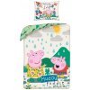 Obliečka detská - prasiatko Peppa vyvádza v daždi