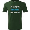 Fľašovo zelené tričko najlepší lesník na svete - darčeky pre poľovníkov XL