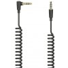 Hama audio kábel jack 3,5 mm, špirálový, 0,75 m - HAMA 205113