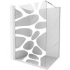 Mexen Kioto sprchová stena Walk-in 120 x 200 cm, biela vlna 8 mm, chróm - 800-120-101-01-97