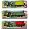 Teddies Traktor s vlekom na voľný chod na batérie a so svetlom zvukom 3 druhy 24 cm