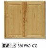 Drewmax Kredenc KW108 masiv (Barva dřeva: Dub)