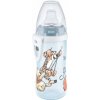 NUK First Choice Active Cup fľaša 300 ml Medvedík Pú so silikónovým náustkom Modrá