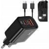 Rýchla Nabíjačka GaN 45W 2xUSB + USB-C Kábel | Napájací Adaptér Kocka | PD QC 3.0