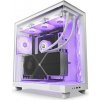 NZXT skříň H6 Flow RGB dvoukomorová / MidT / 3x120mm RGB fan / 2xUSB 3.2 / USB-C / prosklená / bílá CC-H61FW-R1