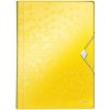 LEITZ Aktovka plastová s priehradkami Leitz WOW žltá