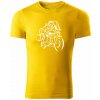 T-ričko Honda CRF1000L Africa Twin pánske tričko Farba trička: Žltá, Farba potlače: Biela, Veľkosť: 4XL