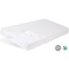 BABYMATEX Prestieradlo nepremokavé s gumičkou Bamboo 70x140 cm biele