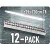 GTV 12ks LED svietidlo RASTRO [GT-LE120JN-01] + 25ks LED trubica 120cm - zvýhodnené balenie! Farba svetla: Denná biela [216761]