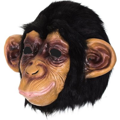 Korbi Profesionálna latexová maska Šimpanz hlava šimpanza