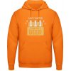 AWDis Hoodie Mikina - Dizajn - Save water - Drink beer - Orange Crush - XL - Pánske