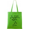 Barová chémia - pivo - Taška bavlnená - 42 x 38 cm ( Apple Green )