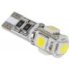 VIPOW LED autožiarovka W5W T10 CANBUS biela L301W