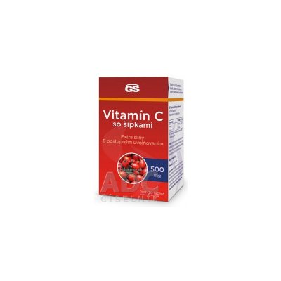 GS Vitamín C 500 mg so šípkami tbl 100+20 (inov.2023) (120 ks)