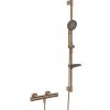 Hansa Prisma - Sprchový set s termostatom, 3 prúdy, brúsený bronz 4813043181