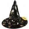 Rappa Detský klobúk zlato-čierny čarodejnice/Halloween