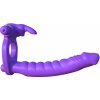 Pipedream Fantasy C-Ringz Silicone Double Penetrator Rabbit