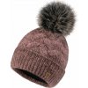 Fashionweek Moderni Vlnená zimná čiapka s bambulíflísová podšívka WOOLK PEGGY Farba: Mocca, Veľkosť: Universal