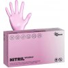 Nitrilové rukavice NITRIL SPARKLE 100ks Perleťovo ružová M