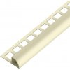 SP15/1 ukončovacia lišta C, štvrťoblúk, s vymedzovačom, ACARA, PVC slonová kosť, 8 mm, 2,5 m