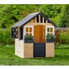Zwerkules Lolli detský domček na hranie, prírodná/biela/sivá 98 x 121 x 140 cm ZW366, NOVINKA