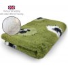 DRYBED Premium Vet Bed Farm Animals Ovečky zelený 100 x 75 cm
