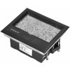 Podlahová krabica 4 moduly 45x45mm , kryt pre obklad čierna