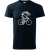 Gravel Bike - kostra - Klasické pánske tričko vyššej gramáže - L ( Tmavomodrá (veľmi tmavá - skoro čierna) )