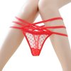 Nohavičky tanga Hearts Lace String Red S/M