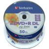 Verbatim 50ks DVD+R 8.5GB 8x / Injekt Printable / spindl case (97693)