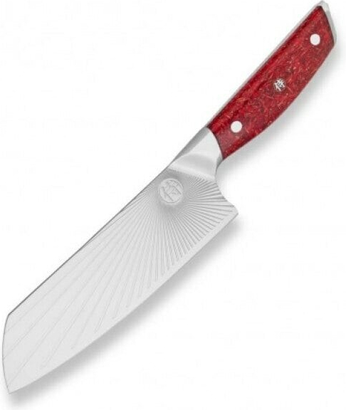 Dellinger Santoku nôž Sandvik Red Northern Sun 18,5 cm