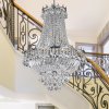 Searchlight Krištáľový visiaci luster Versailles chróm 55 cm - 9112-52CC
