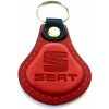 AUTO Two M Kožená kľúčenka Seat červená