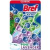 Bref Power Aktiv Pine Lavender tuhý, WC blok, 4 x 50 g