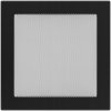 Ventilačná mriežka lakovaná Kratki 22x22 cm čierna