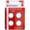 Verbatim Jednorázové líthiová batéria CR2032, 4-pack