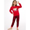 Dievčenské vianočné pyžamko Cornette Kids Girl 594/185 Winter Christmas 86-128 červená 110-116