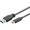 Kábel USB 3.1 konektor C/male - USB 3.0 A/male, č. ku31ca2bk