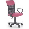 Halmar Kancelárska stolička s podrúčkami Timmy - ružová / čierna
