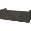 Dreja Doplnková skrinka pod dosku DSD SZZ2 120 (výška 40 cm) - D16 Tmavý betón / D16 Tmavý betón
