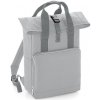 BagBase Unisex mestský batoh BG118 Light Grey 28 x 38 x 12 cm