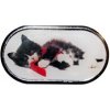 Optipak Limited púzdro so zrkadielkom Vianočný motív Mačiatko ležiace v šále